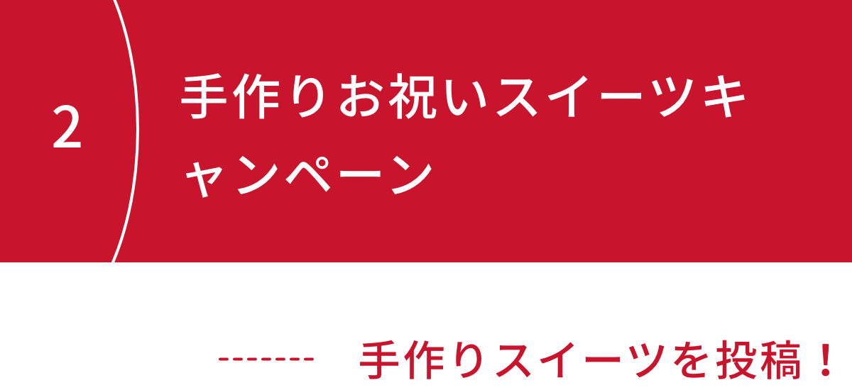 手作りお祝いスイーツキャンペーン